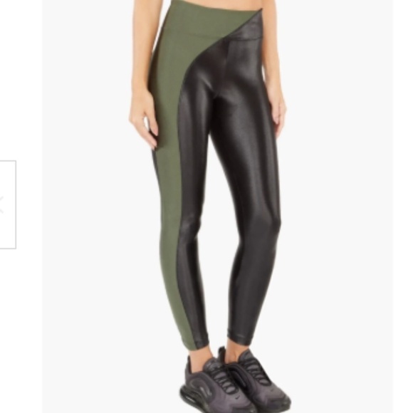 KORAL Chase Limitless High Rise Infinity Leggings Green Black MEDIUM M - Picture 1 of 5